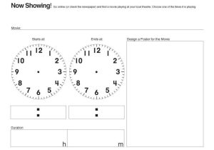 Clock Time Worksheets as Well as E is for Explore now Showing