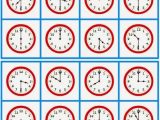 Clock Time Worksheets as Well as Warren Sparrow Clock Bingo