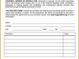 Clothing Donation Tax Deduction Worksheet or Donation Tax form aslitherair