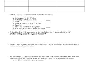 Codominance Incomplete Dominance Worksheet Answers with Codominance In Plete Dominance Worksheet Answers Inspirational In