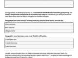 Cognitive Distortions therapy Worksheet or Challenging Anxious thoughts Preview therapy Pinterest