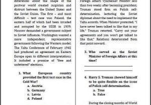 Cold War Vocabulary Worksheet Answers Also origins Of the Cold War