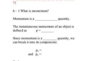 Collisions Momentum Worksheet 4 Answers and Physics 121 Elastic Collisions Zero total Momentum Section 10 6 Of