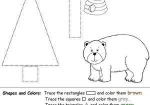 Colors Worksheets for Preschoolers Free Printables as Well as Color by Shape Worksheet Kindergarten