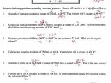 Combined Gas Law Problems Worksheet Also Gas Stoichiometry Worksheet