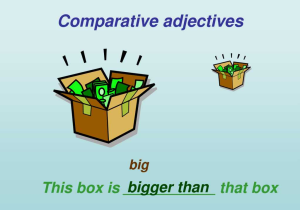 Comparative Adjectives Worksheet as Well as Grammar Ampaposextra Activitiesampapos Tell Me Bloc