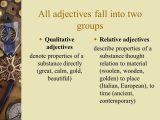 Comparative Adjectives Worksheet with Adjective and Its Classification Adjectives Can Express Qu