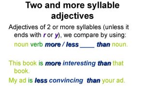 Comparative and Superlative Adjectives Worksheet and Adjectives In English