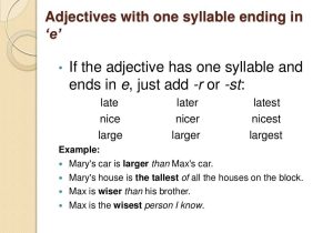Comparative and Superlative Adjectives Worksheet and Parative and Superlative Degrees Of Adjective