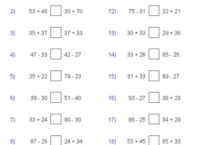 Comparing Functions Worksheet Answers Also Greater Than Less Than Worksheets Math Aids