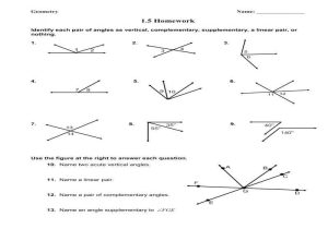 Complementary and Supplementary Angles Worksheet Answers Along with Plementary and Supplementary Worksheet Kidz Activities