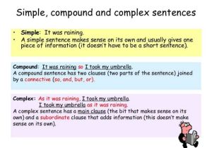 Compound and Complex Sentences Worksheet and Sentence Types Guvecurid