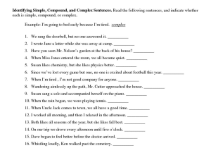 Compound Inequalities Worksheet Answers Along with Simple Plex and Pound Sentences Worksheets the Best Worksheets