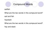 Compound Sentences Worksheet with Answers together with Pound Words Powerpoint Bing Images