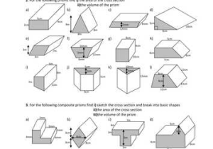 Compound Shapes Worksheet Answer Key and Volume & Surface area Cylinder by Jamescmartin Teaching Resources