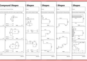 Compound Shapes Worksheet Answer Key as Well as area Of Pound Shapes Differentiated Worksheet Pack