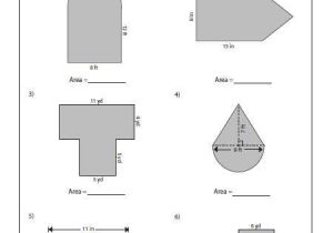 Compound Shapes Worksheet Answer Key as Well as area Shapes Worksheet