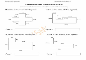 Compound Shapes Worksheet Answer Key with Volume Of Irregular Shapes Worksheets Free Library Calculate the