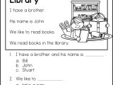Comprehension Worksheets for Grade 2 and Free Reading Prehension is Great for Kindergarten or First