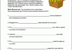 Constitution Scavenger Hunt Worksheet with the Us Constitution Worksheet the Us Constitution Worksheet Free