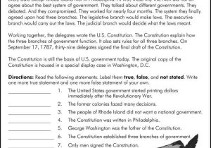 Constitution Worksheet High School or the Us Constitution Worksheet the Us Constitution Worksheet Free