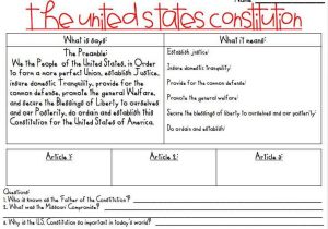 Constitution Worksheet Pdf and the Us Constitution Worksheet Answers Best 48 Best Constitution