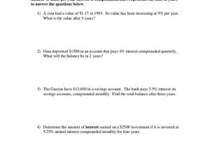 Continuous Compound Interest Worksheet with Answers Also 10 Best Geft Images On Pinterest