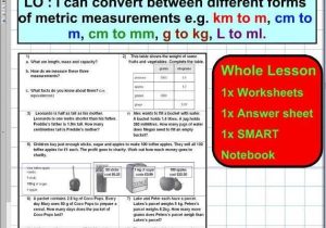 Converting Units Of Measurement Worksheets Along with Convert Different forms Of Metric Units Mass Capacity Length