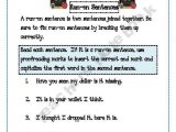 Correcting Run On Sentences Worksheets Also 32 Best Fragments Run Ons Images On Pinterest