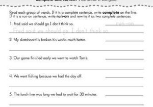 Correcting Run On Sentences Worksheets and 244 Best Eal Resources Images On Pinterest