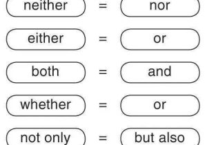 Correlative Conjunctions Worksheets with Answers Along with Correlative Conjunctions Conjunctions Pinterest