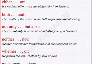 Correlative Conjunctions Worksheets with Answers Also Correlative Conjunctions English Grammar Pinterest