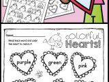 Counting Worksheets for Preschool or Print and Go Valentine Math and Literacy No Prep