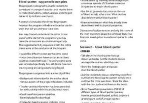 Crime Scene Documentation Worksheet with Fsb 09 Blood Spatter Worksheets [pdf File 263 2 Kb]