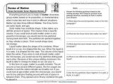 Cross Curricular Reading Comprehension Worksheets and forms Of Matter