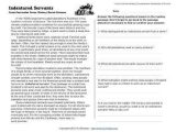 Cross Curricular Reading Comprehension Worksheets as Well as Indentured Servants