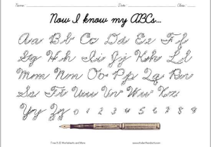 Cursive Alphabet Worksheets Pdf as Well as Alphabet Cursive Worksheets Free Printable