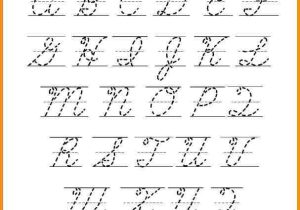 Cursive Alphabet Worksheets Pdf as Well as Cursive Alphabet Worksheets