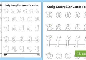 Cursive Letter L Worksheet and Curly Caterpillar Letter formation Worksheet Activity Sheet