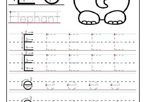 Custom Name Tracing Worksheets and Preschool Name Tracing Worksheets Fresh Printable Letter E Tracing