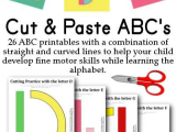 D Day Worksheet or Cut & Paste Abc S Great for Building Fine Motor Skills while