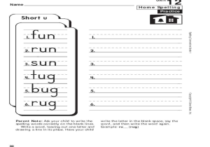 Daily Spelling Practice Worksheets Also All Worksheets Short U Worksheets Free Images Free Printab
