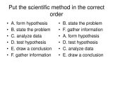 Data Analysis Worksheets High School Science or Ppt Put the Scientific Method In the Correct order Powerpo