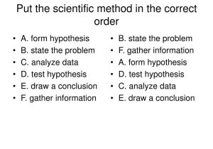 Data Analysis Worksheets High School Science or Ppt Put the Scientific Method In the Correct order Powerpo