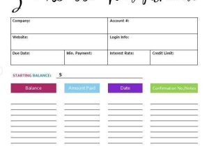 Debt Payoff Worksheet Pdf as Well as 36 Best Dealing with Debt Images On Pinterest