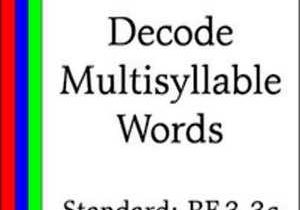 Decoding Multisyllabic Words Worksheets as Well as Ccss Rf 3 3c Decode Multisyllable Words by Lorenz Educational Press