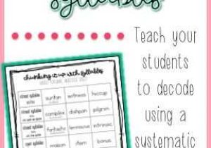 Decoding Multisyllabic Words Worksheets with Learn More About How You Cab Help to Provide Your Students with A