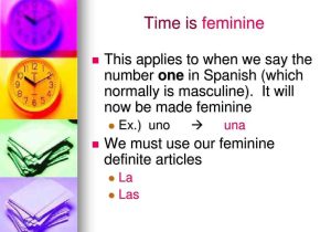 Definite and Indefinite Articles Spanish Worksheet with Telling Time In Spanish Ppt
