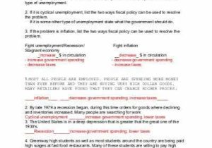 Depression Pdf Worksheets and Unemployment Worksheet Pdf Kidz Activities