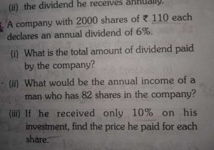 Determining Speed Velocity Worksheet Answers Also A Man sold some Rs20 Shares Paying 8 Dividend at 10 Discount and